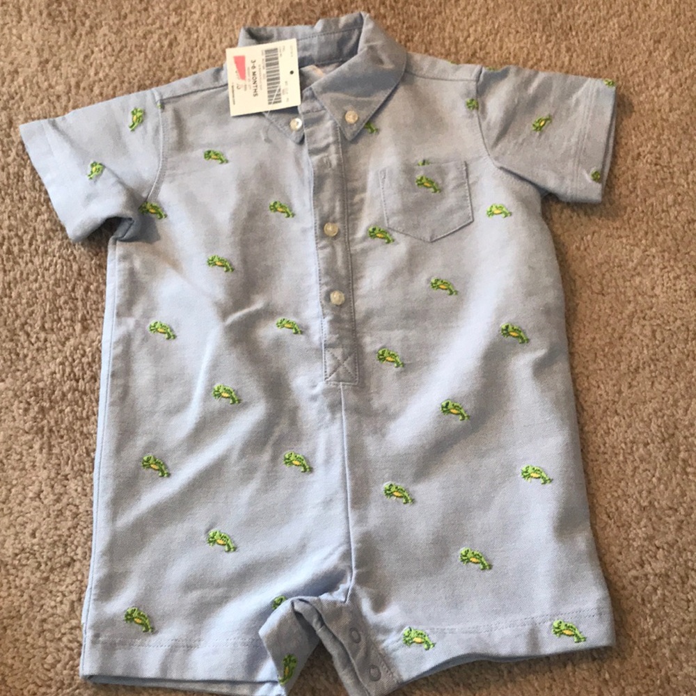 Lands End Baby short sleeve one piece- size 3-6 mo